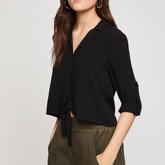 Tie Front Blouse - Picture 4 of 7